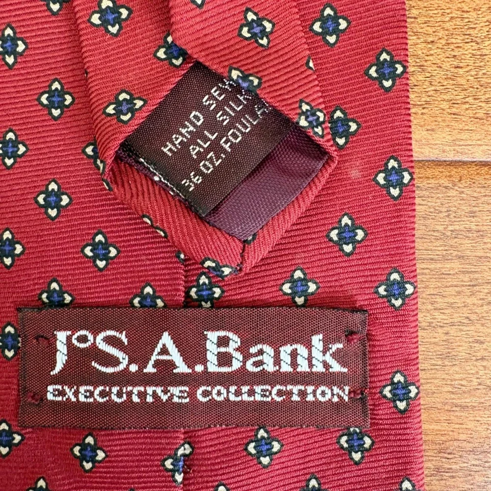 Jos. A. Bank Geometric Medallion Silk Neckties Mens OS Multicolor 3 Pack